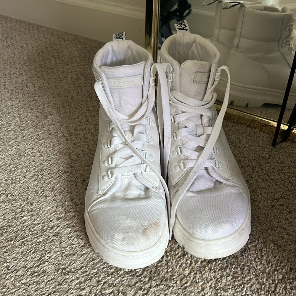 Dr. Marten’s White High-Top Sneakers US 11 - Picture 2 of 6